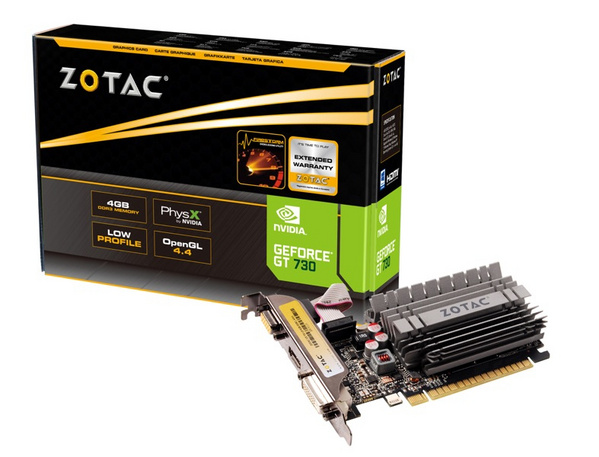 Kartelë grafike Zotac ZT-71115-20L NVIDIA GeForce GT 730, 4 GB GDDR3