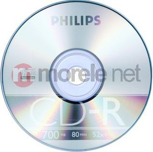 Set CD-R Philips 700MB, 10 copë, të hirta