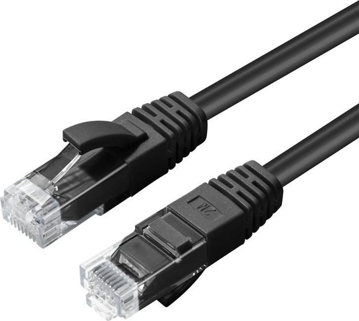 Kabllo rrjeti Microconnect CAT6A UTP, 0.15m, e zezë