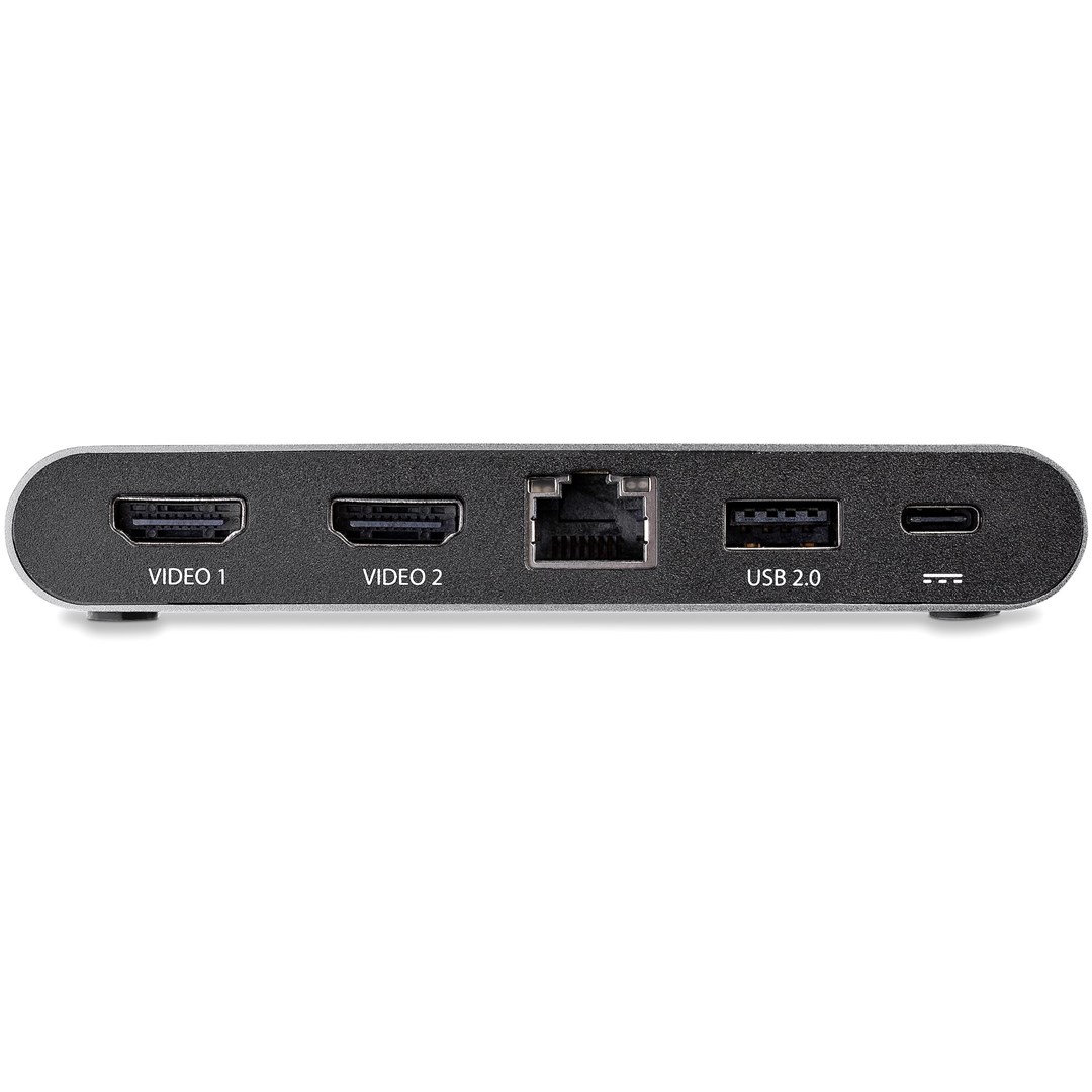 Përshtatës multiport Startech USB-C, 2x HDMI, 100W PD, i hirtë
