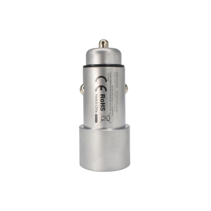 Dviced Car Charger 1 USB-A, 1 USB-C, Metal
