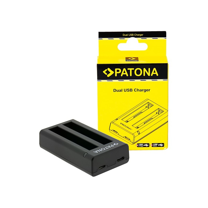 PATONA Dual Charger For Insta360 X4