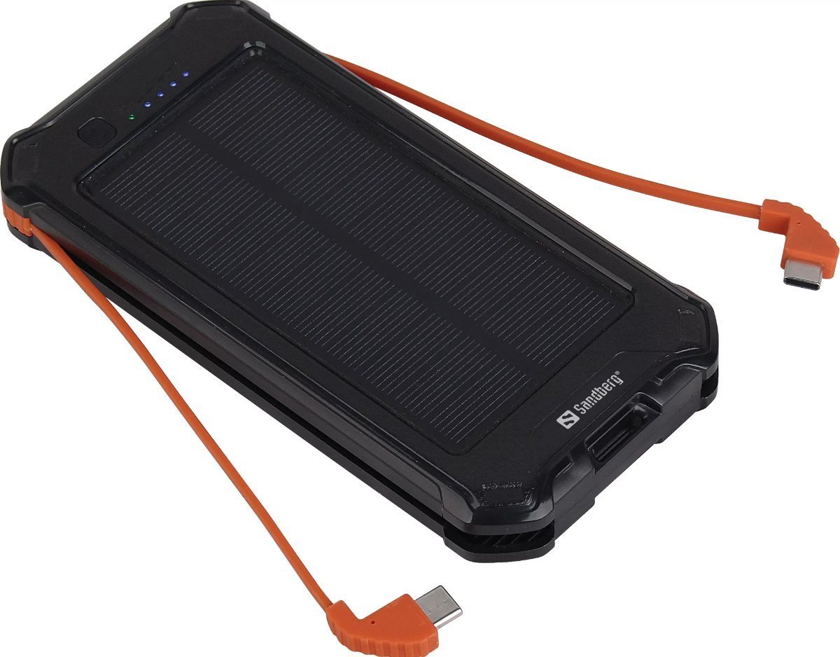 Powerbank Sandberg 3in1 Solar 10000mAh, me karikim diellor, i zi