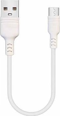 Kabllo USB Vega Abados, Micro USB, 30cm, 5A, e bardhë