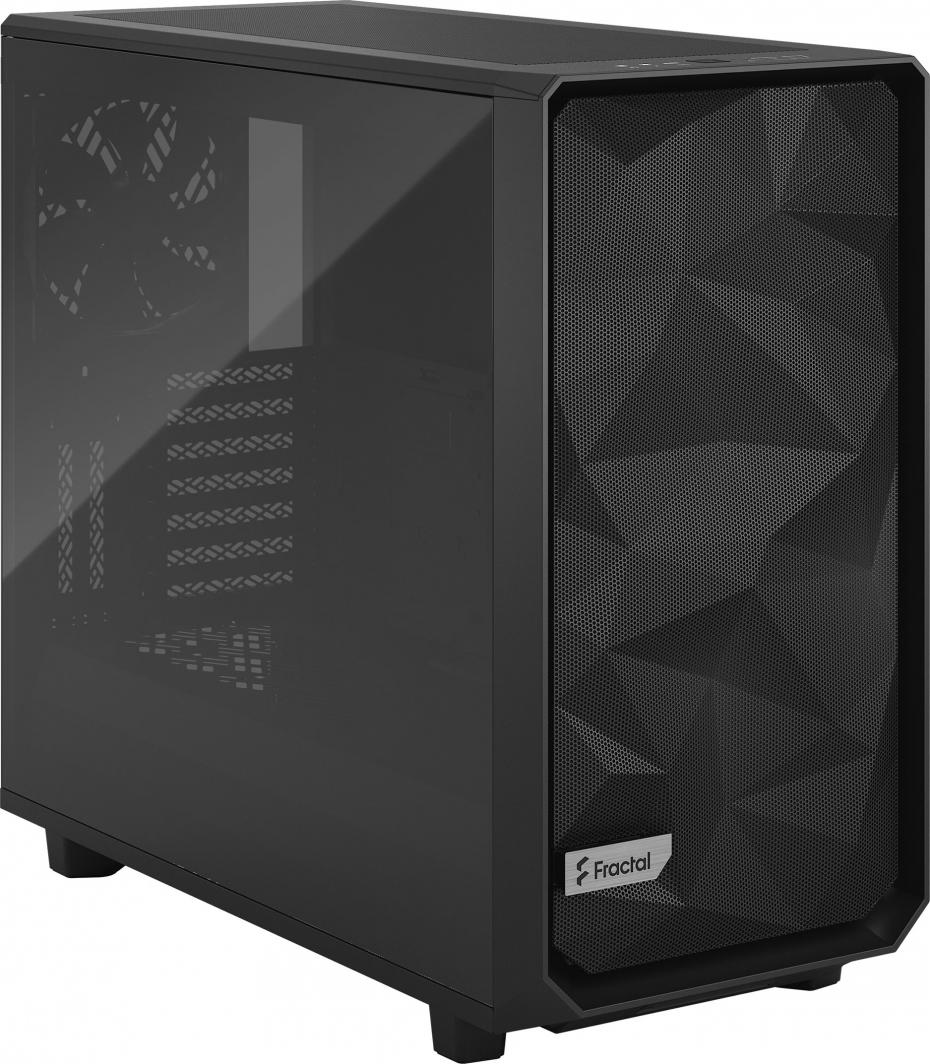 Kasë Fractal Design Meshify 2 TG Light Tint, e zezë, Midi Tower