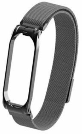 Rrip metalik magnetik Tactical 660 për Xiaomi Mi Band 5, i zi