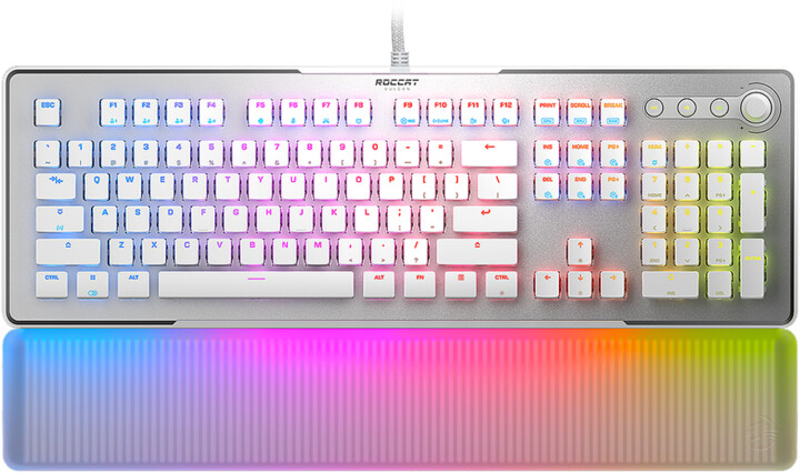 Tastierë ROCCAT Vulcan II Max, Roccat Titan II Optical Red, US, e bardhë