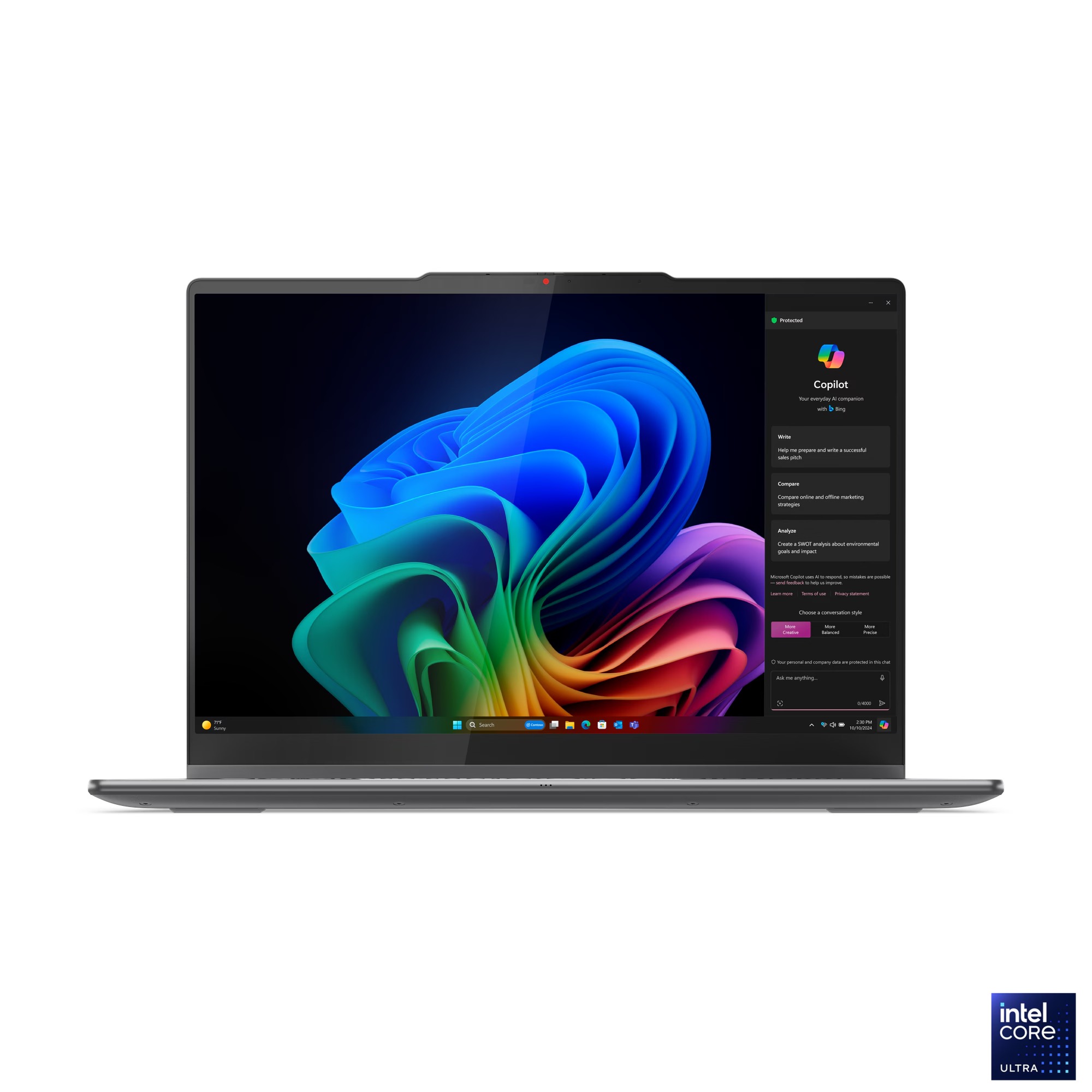 Laptop 2 në 1 Lenovo Yoga 7i 14ILL10, 14", Intel Core Ultra 7 258V, 32GB RAM, 1TB SSD, Intel Arc Graphics 140V, i hirtë