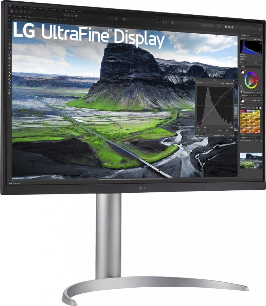 Monitor LG UltraFine 27UQ850V-W, 27'', 60Hz, Class F, 3840 x 2160 (UHD 4K), IPS, i hirtë