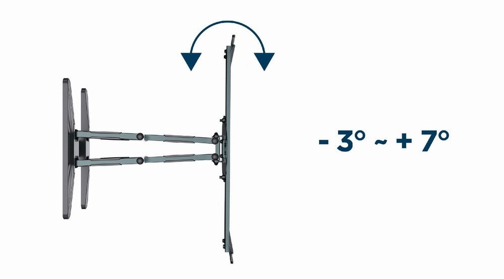 Mbajtëse muri për TV Gembird WM-80STR-01, 40-80", 50kg, çelik