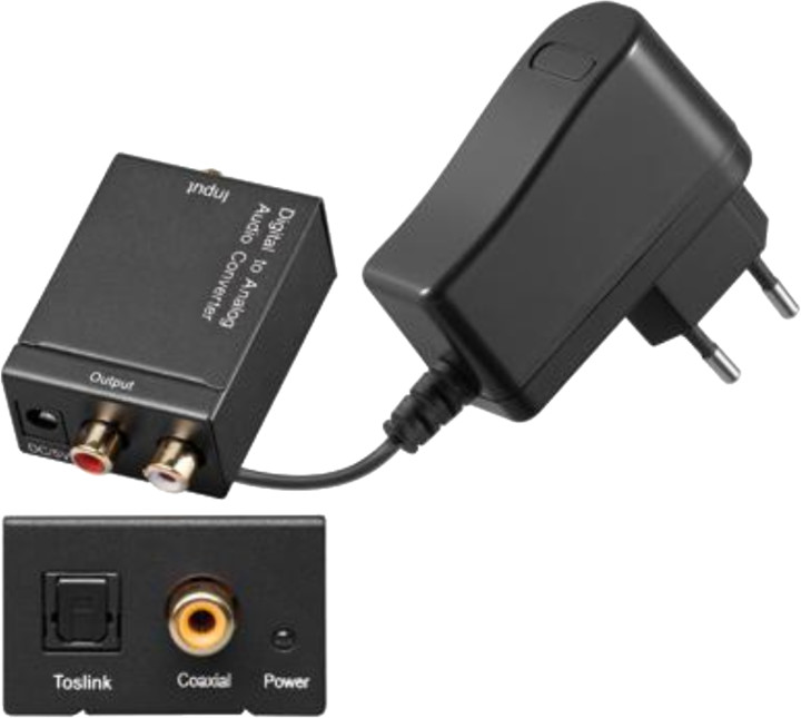 Transmetues PremiumCord prej SPDIF dhe Toslink në 2x CINCH