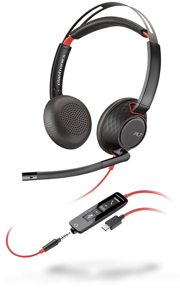 Kufje Poly Blackwire 5220 USB-C, të zeza
