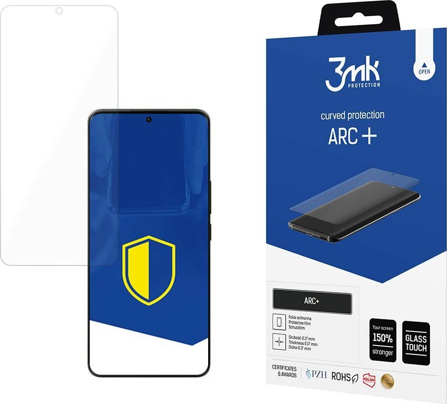 Folie mbrojtëse 3MK ARC+ për Xiaomi 13 Ultra 5G, mbulim i plotë, transparente