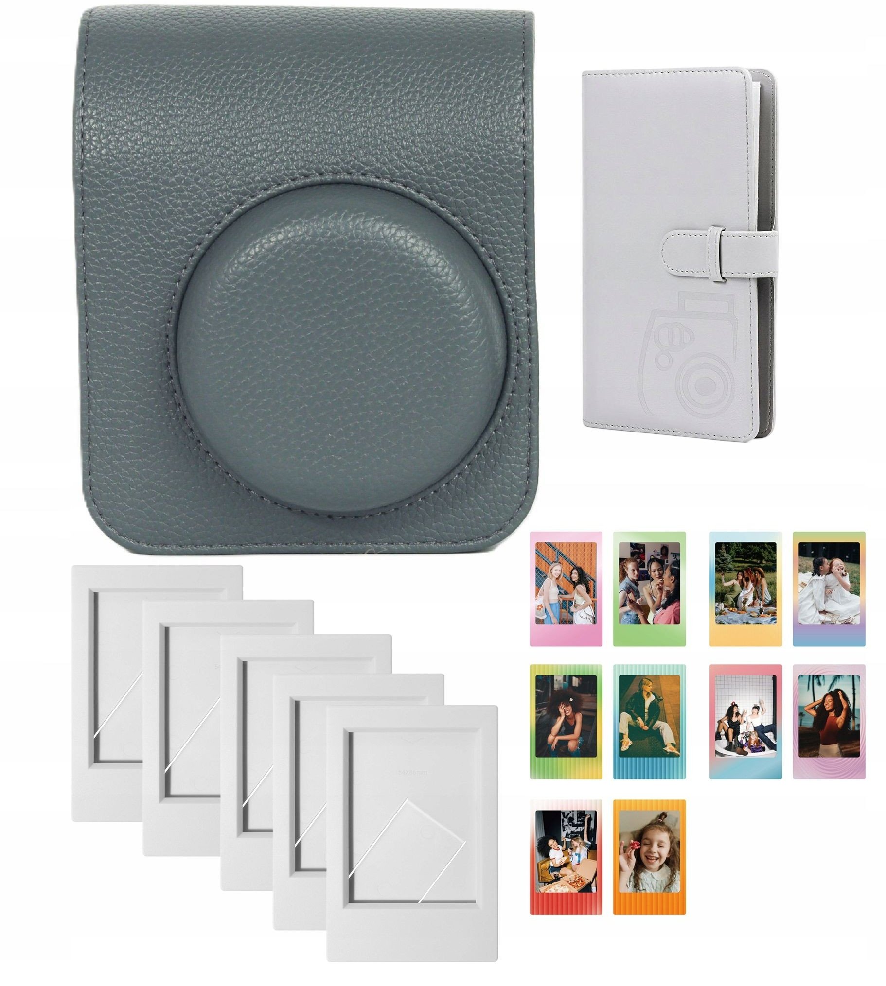 Сет додатоци за фотоапарат Fujifilm Instax Mini 41, кутија, албум за 96 фотографии, сива