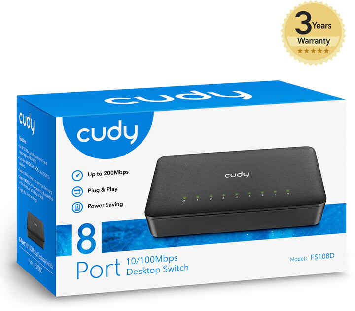 Switch Cudy FS108D - 8x10/100