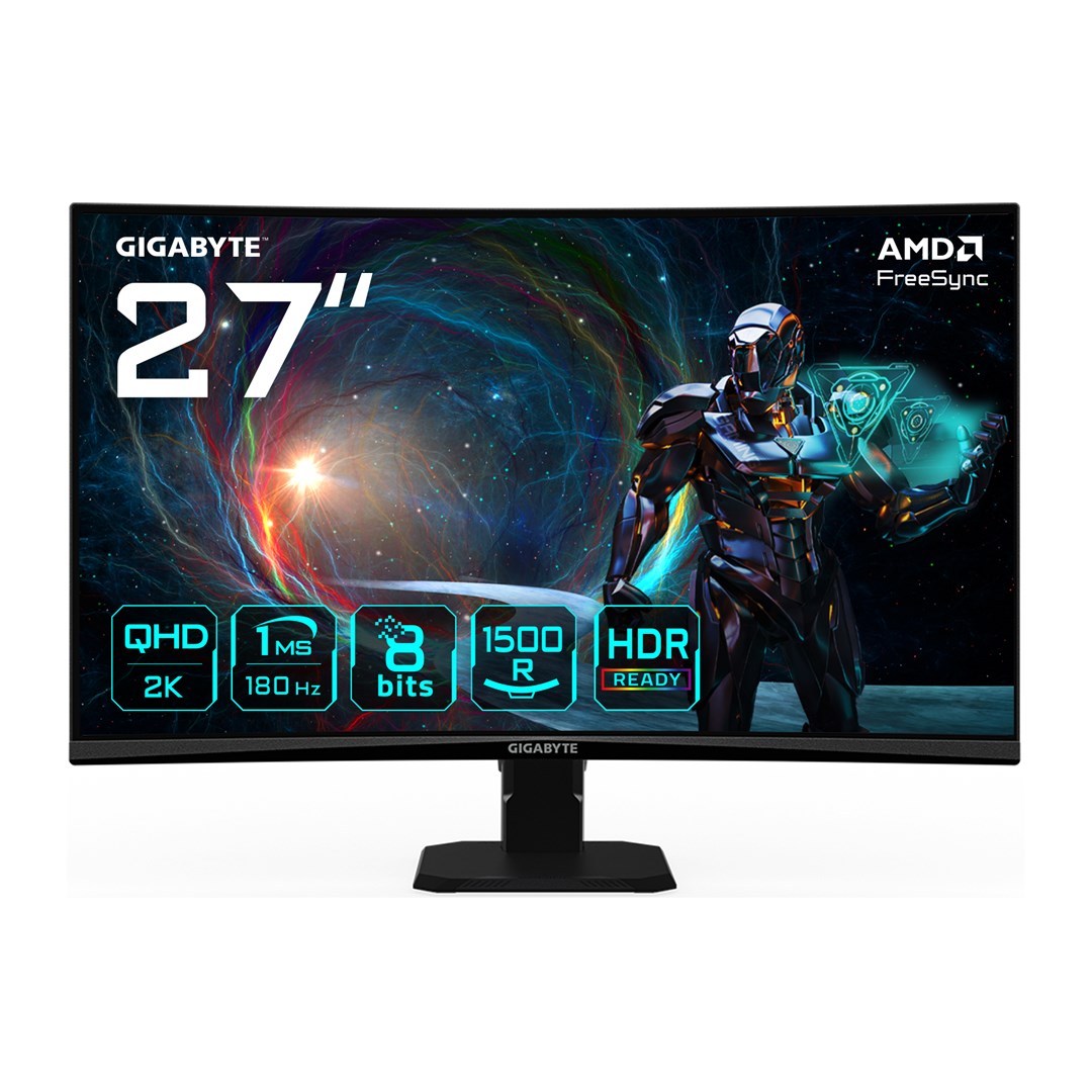 GIGABYTE GS27QCA монитор, 27", 2560 × 1440 (QHD), 180 Hz, 1 ms, црн