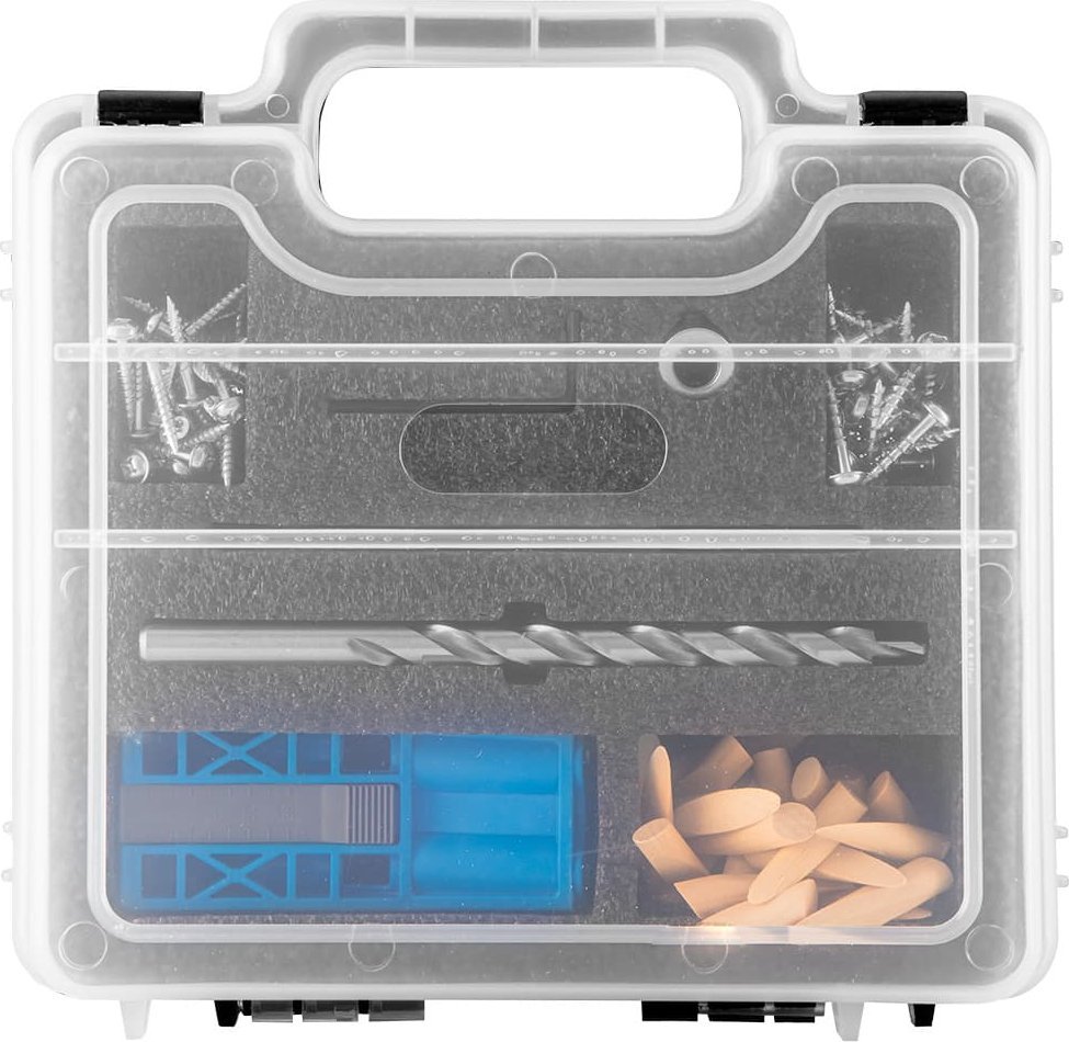 Set për lidhje të fshehura Graphite, 76 pjesë, për dru