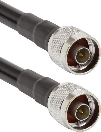 Kabllo koaksiale HiSmart LMR-400, 5 m, N-male në N-male, e zezë