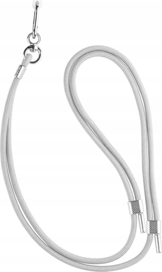 Varëse telefoni FIXED NeckUni, për telefona me kover të pasmë, pambuk, gri