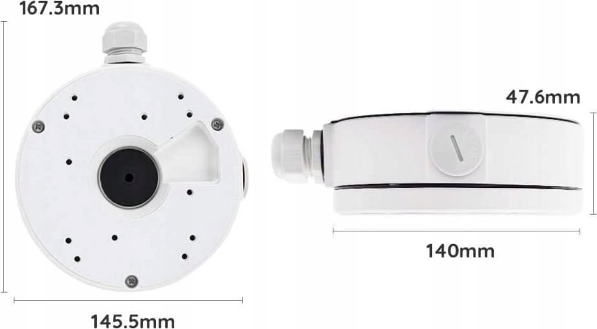 Kuti montuese për kamera Reolink Box D20, për kamera PoE, e bardhë