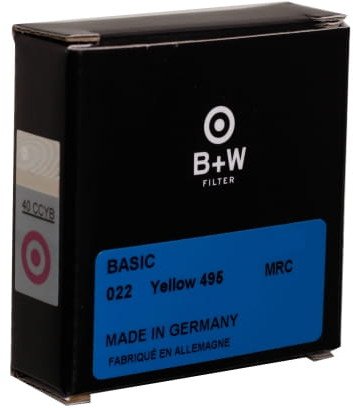 Filtër fotografik B+W Basic 022M MRC Yellow 495, 62mm, i verdhë