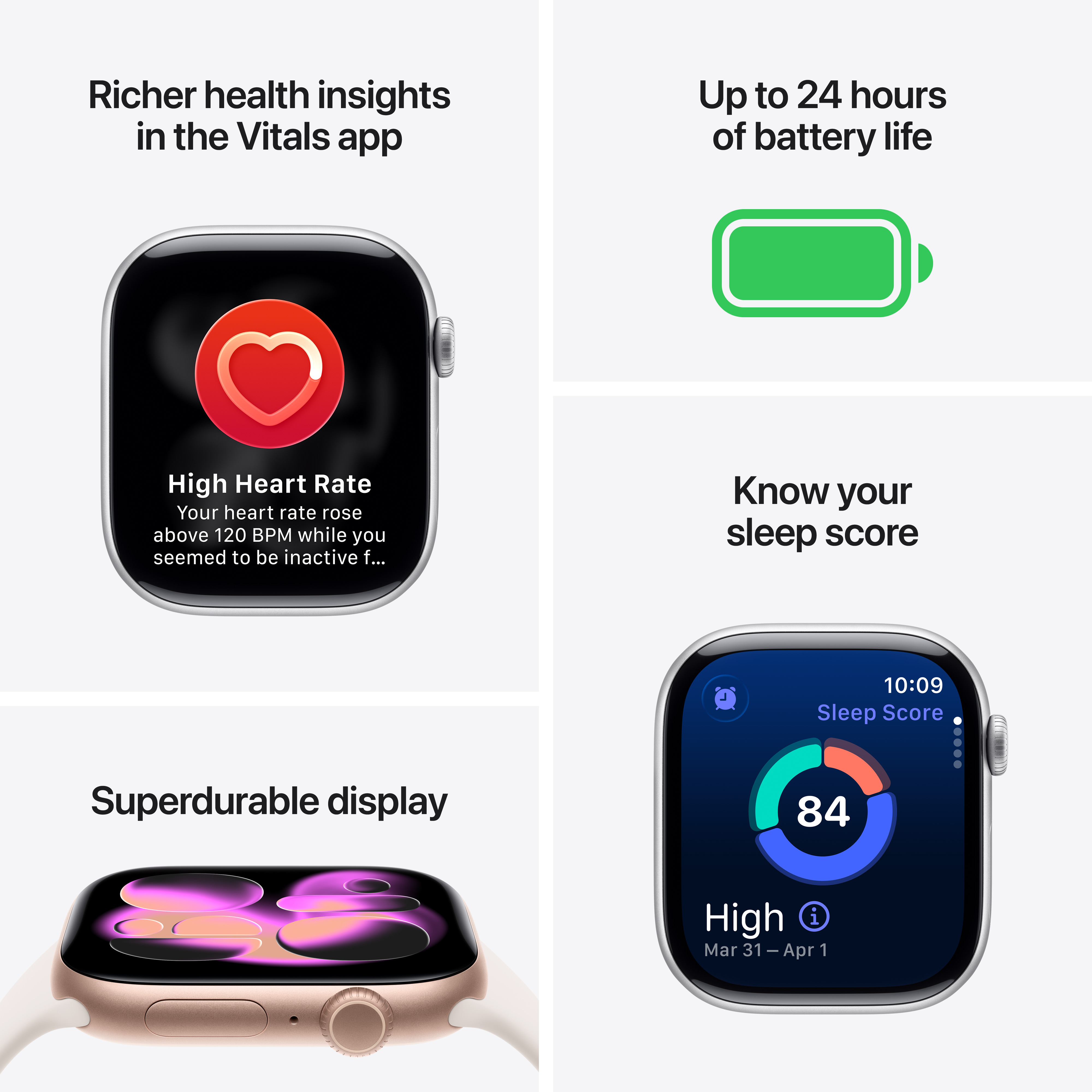 Apple Watch S11 GPS 42mm Jet Black Aluminium Case with Black Sport Band, M/L