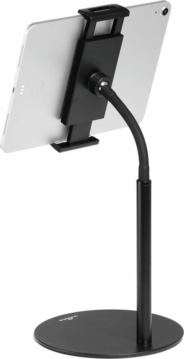 Mbajtëse telefoni dhe tableti Durable TWIST Active Holder, qafë fleksibile, rrotullim 360°, e zezë