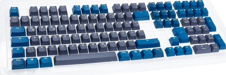 Set keycaps Ducky Daybreak, PBT Double Shot, DE layout, shumëngjyrësh