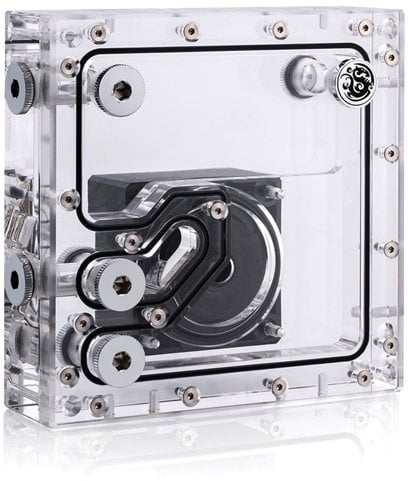 Rezervuar me pompë Bitspower CR140, akrilik, transparent