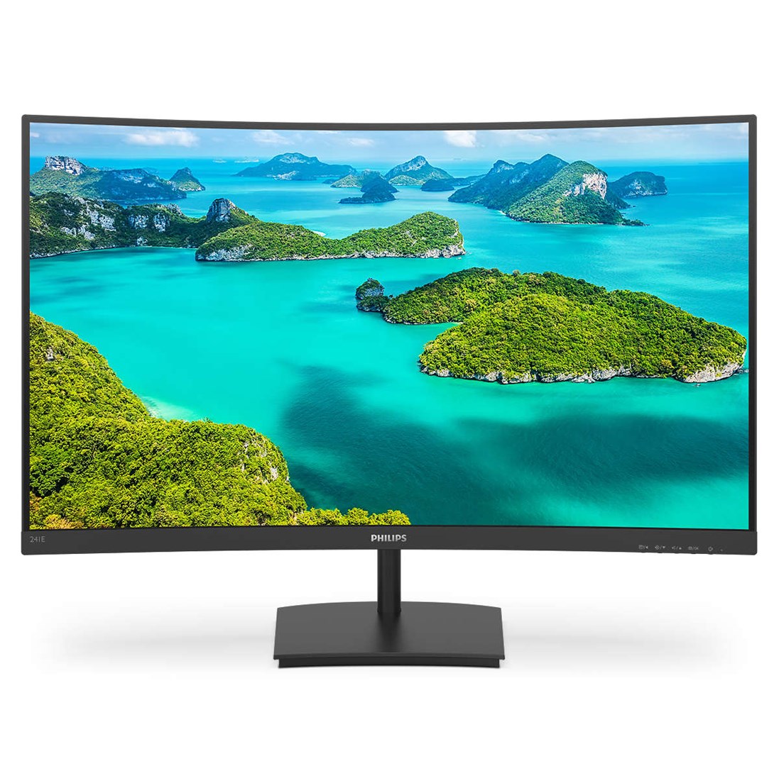 Monitor Philips E Line, 23.6", 1920 x 1080, Full HD, 75 Hz, i zi