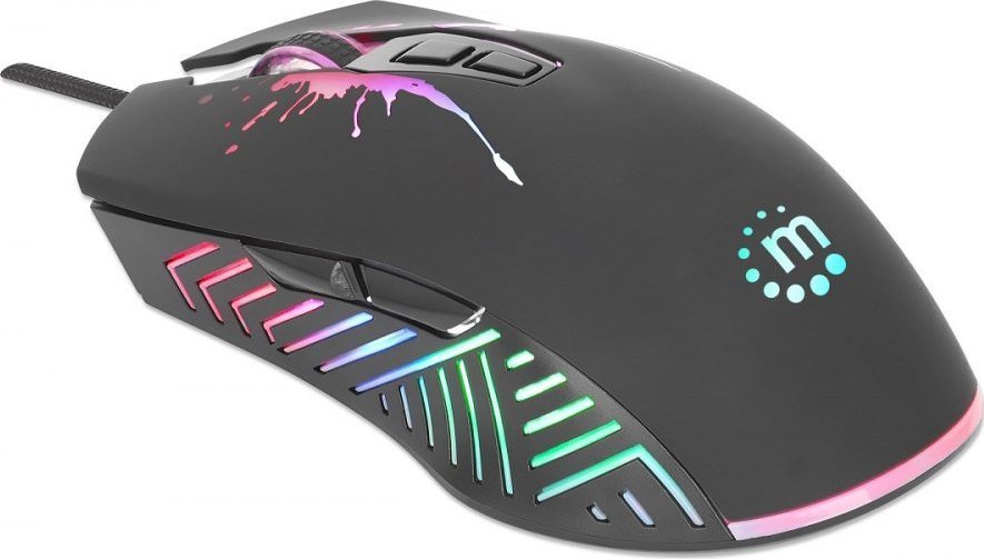 Mouse gaming Manhattan, optik, 7200 DPI, RGB, i zi