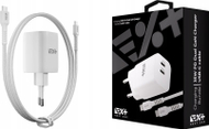 Полнач за ѕид NEXT ONE Fast, 35W GaN, 2x USB-C, бел