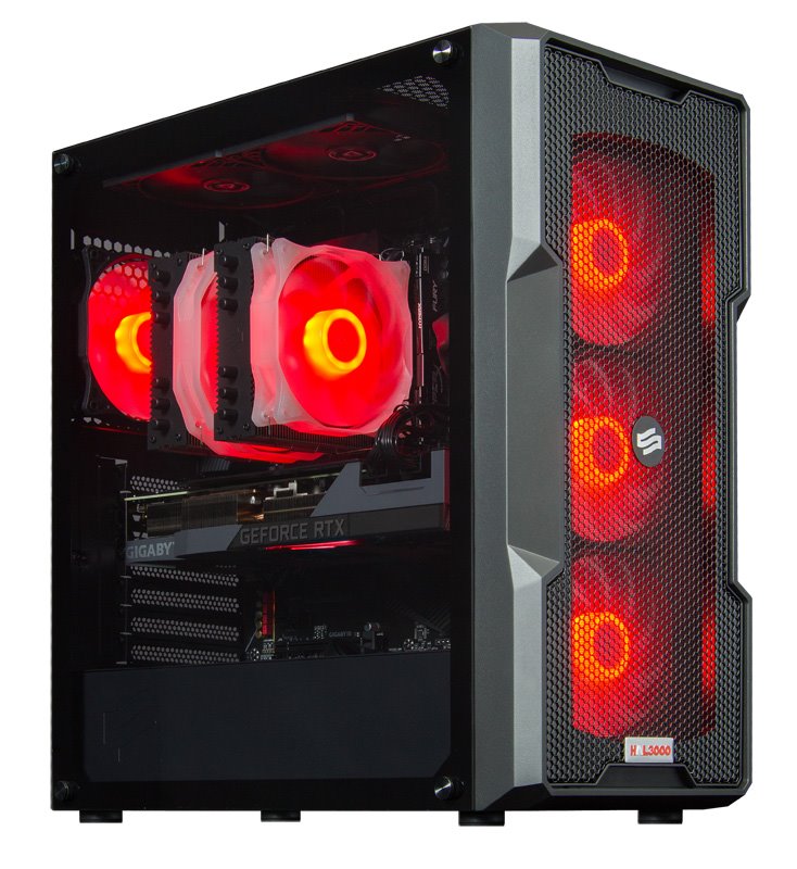 Kompjuter HAL3000 Alfa Gamer Elite, Midi, AMD Ryzen 7 5800X, 16GB RAM, 1TB SSD, RTX 3080, i zi 
