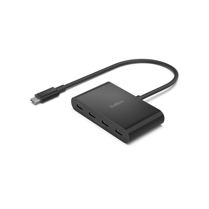 Stacion lidhës USB-C Belkin Connect, 4 porte, 10Gbps, i zi