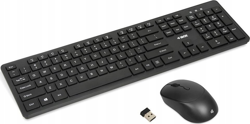 Сет тастатура и глушец iBOX Workstation Pro Kit IKM5010W, безжичен 2.4 GHz, 1600 dpi, црн