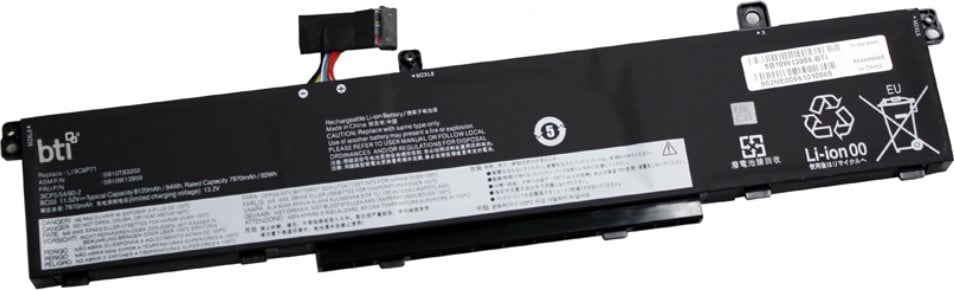 Батерија за лаптоп BTI, 11.55V, 7960mAh, 6 ќелии