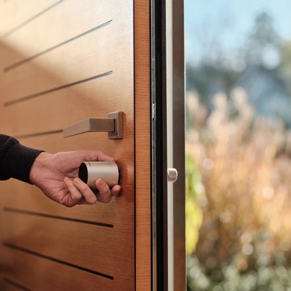 Zgjatje bravë inteligjente Netatmo Smart Doorlock, 45 mm, çelik inoks, argjendtë