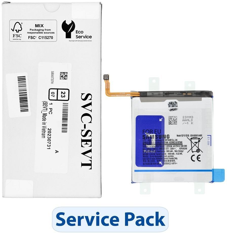 Оригинална батерија Samsung Galaxy S24 EB-BS921ABE, ServicePack, за S921B