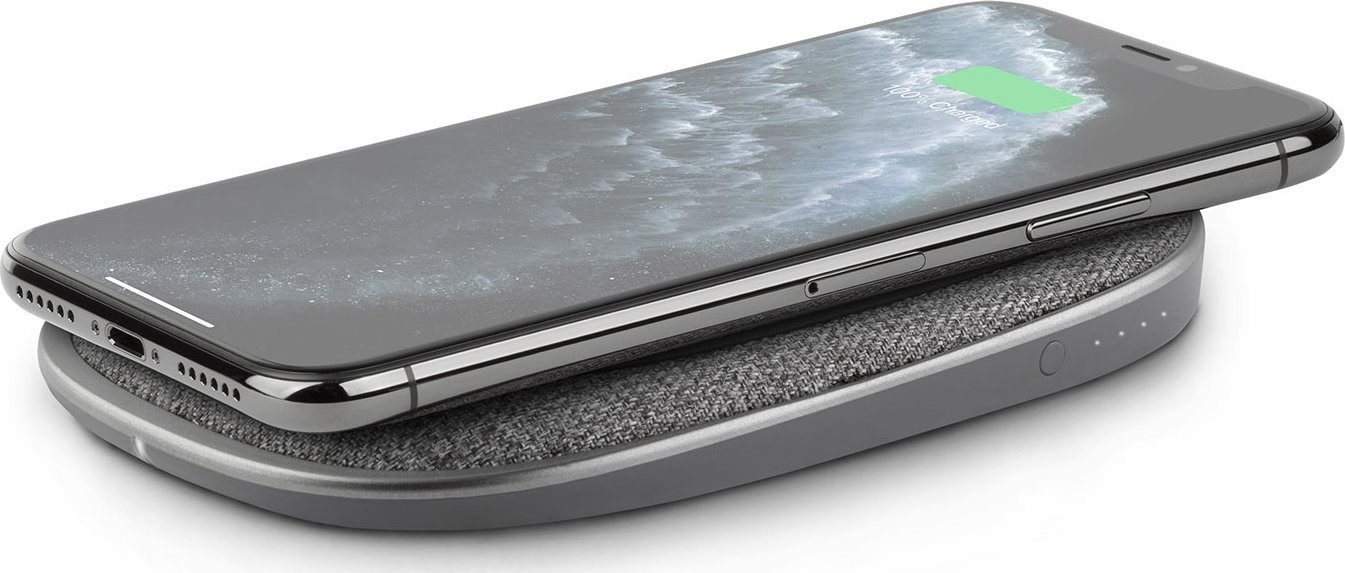 Power bank Moshi Porto Q 5K, 5000mAh, karikim wireless, gri