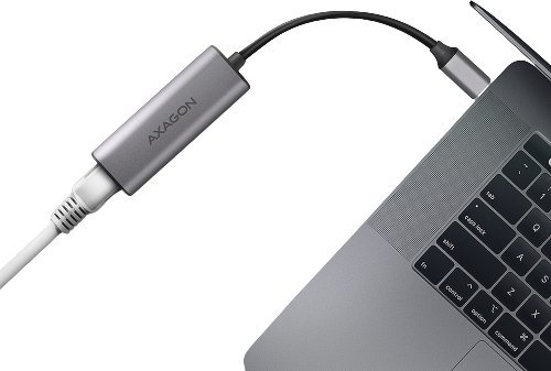 Adapter rrjeti USB C Axagon ADE-25R, RJ45, 2.5 Gbps, argjendtë