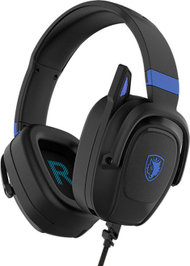 Kufje gaming Spower, stereo, mikrofon fleksibil, të zeza