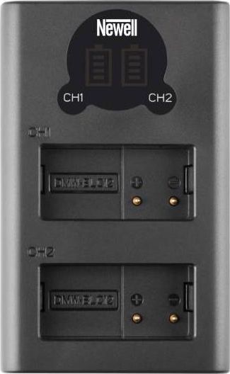 Karikues i dyfishtë Newell DL-USB-C, për DMW-BLC12, i zi