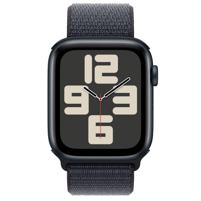 Apple Watch SE2 v3 GPS, 44mm, Midnight Aluminum Case with Ink Sport Loop