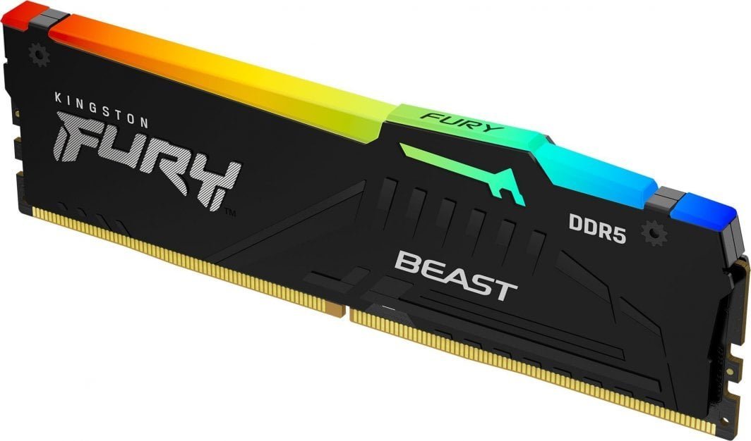 Memorie Kingston Fury Beast RGB, DDR5, 8 GB, 5200 MHz, CL36, KF552C36BBEA-8