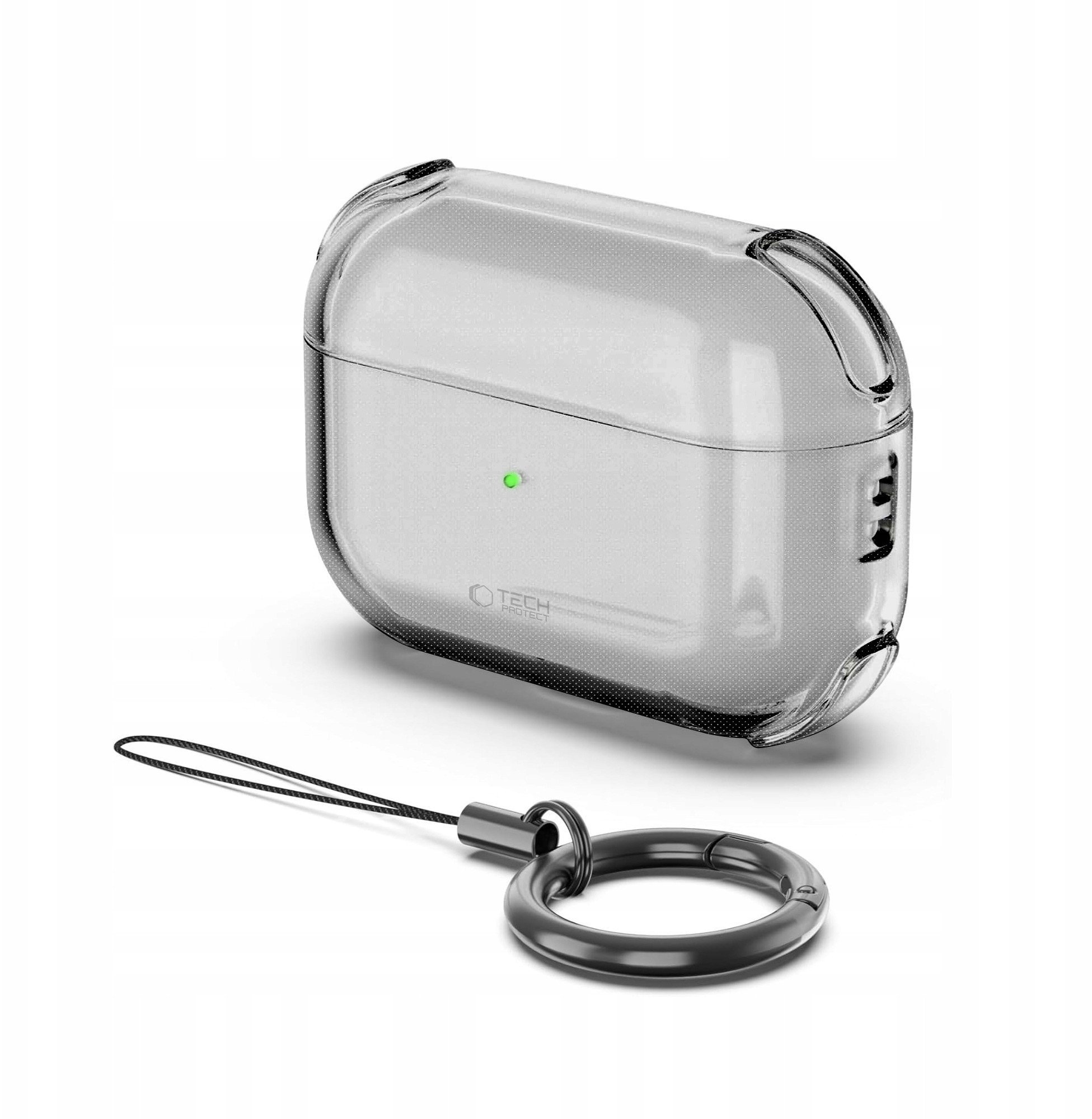 Mbulesë Tech-Protect Bounce për Apple AirPods Pro 3, me unazë varëse, gri ash