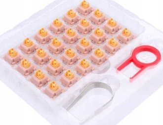 Swiçe mekanikë Redragon A113 QL Bullet, set 24 copë, 3 pin, transparent