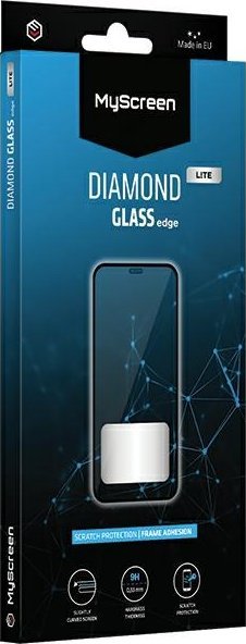 Xham mbrojtës MyScreenProtector Diamond Glass Edge Lite për Samsung Galaxy A55 A556, Full Glue, i zi