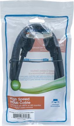 Kabllo Manhattan HDMI - HDMI, 2m, e zezë