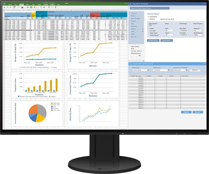 Monitor Eizo FlexScan EV2457-BK, 24.1", WUXGA, i zi