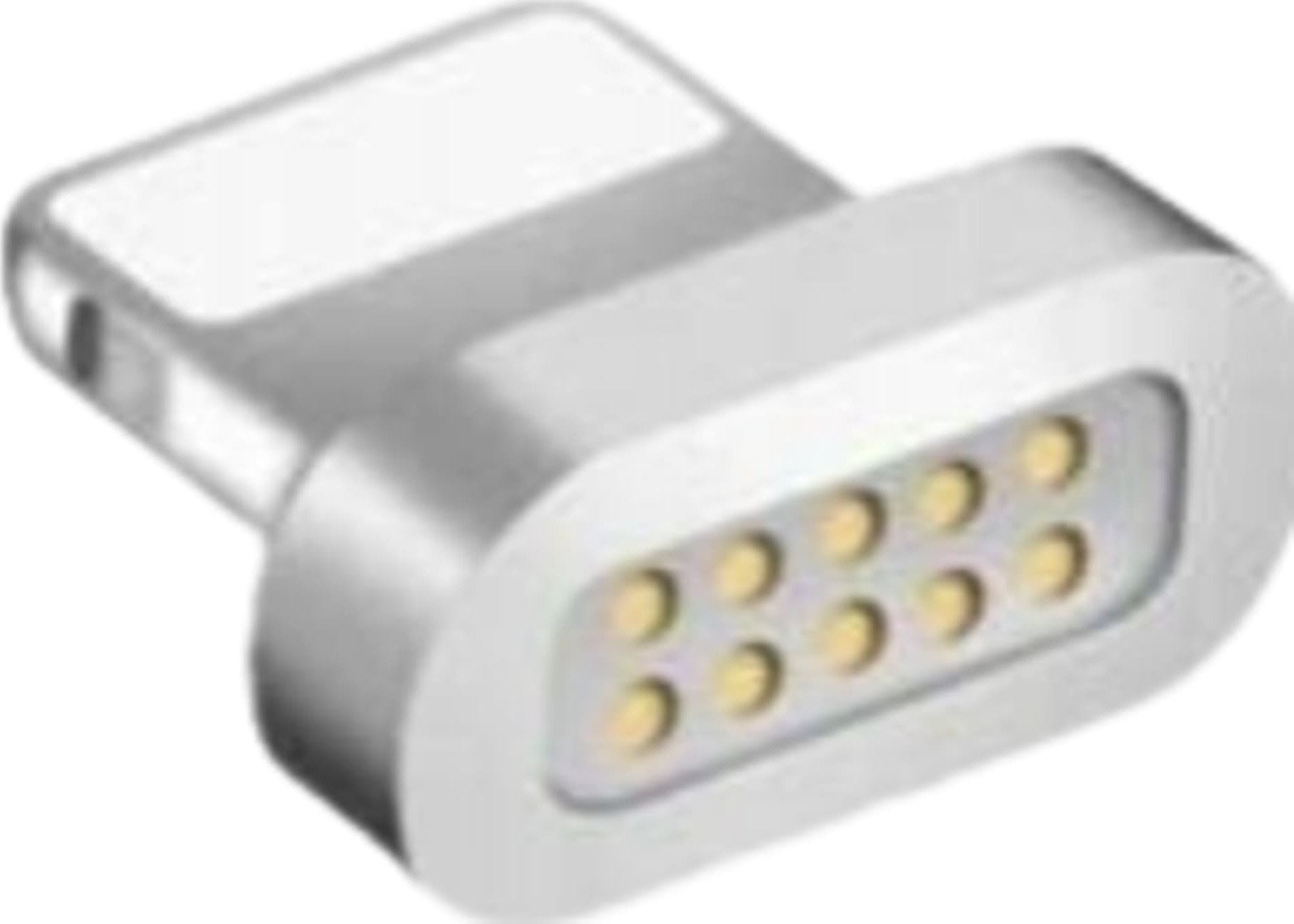 Adapter USB Libox LB0155, microUSB magnetik, argjendtë